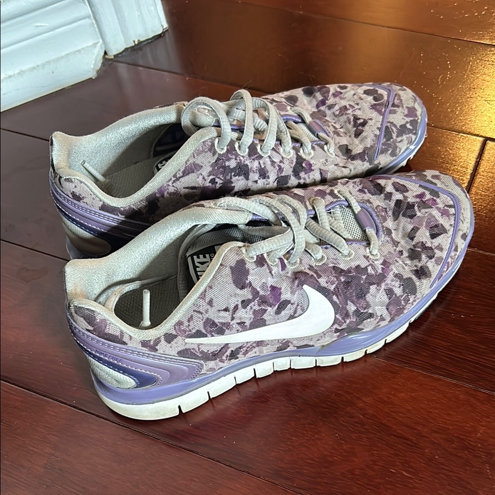 Purple camo Nike sneaker